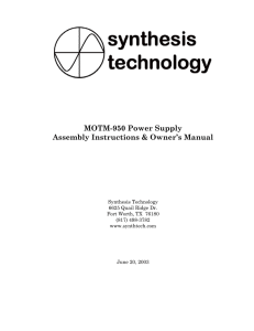 MOTM-950 User Manual