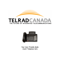 Your User-Friendly Guide Avanti Telephone Sets