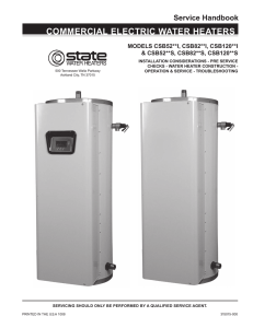 commercial electric Water HeaterS