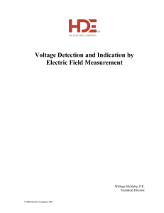 Voltage Detection and Indication by Electric Field Measurement