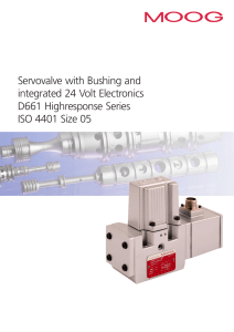 Servovalve with Bushing and integrated 24 Volt Electronics D661