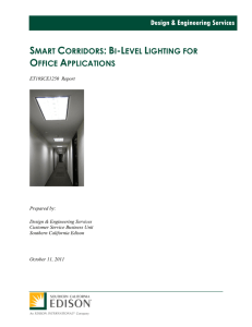 SCE Smart Corridors: Bi-level Lighting for Office Applications