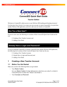 ConnectED Quick Start Guide