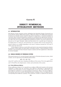 direct numerical integration methods