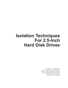 Isolation Techniques For 2.5-Inch Hard Disk Drives
