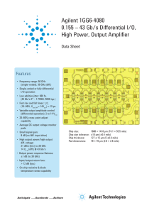 43 Gb/s Differential I/O, High Power, Output Amplifier