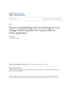 System Level Modeling and Circuit Design for Low Voltage CMOS