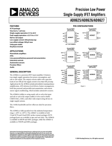 Analog Devices AD8625ARZ datasheet: pdf