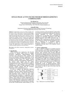 single-phase active filter for high order harmonics compensation