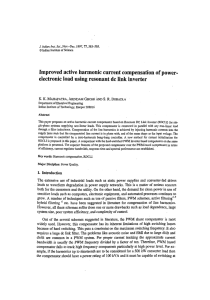 Improved active harmonic current compensation of power