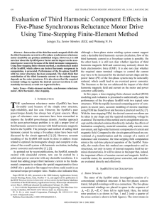 Evaluation of third harmonic component effects in five