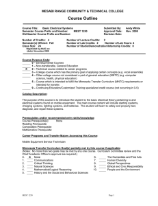 Course Outline - Mesabi Range College