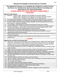 Sponsor Checklist Form T9903