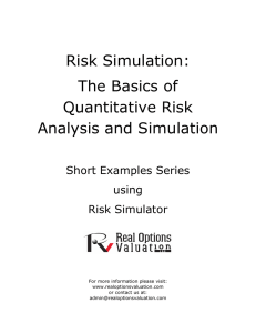 Risk Simulation - Real Options Valuation, Inc.