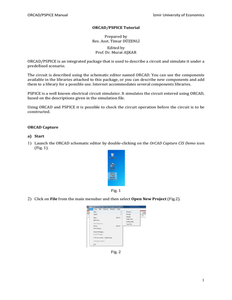 ORCAD PSpice Tutorial Manual