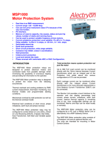 MSP1000 Motor Protection System