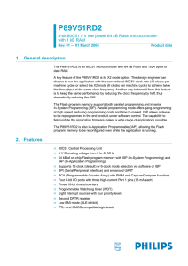 NXP P89V51RB2, P89V51RC2, P89V51RD2 Data Sheet