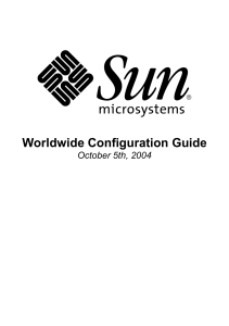 Worldwide Configuration Guide