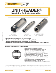 UNIT-HEADER® manifolds