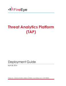 Threat Analytics Platform (TAP)