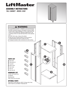 TALL CABINET - MODEL CS30