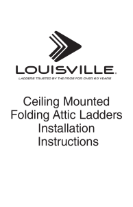 Ceiling Mounted Folding Attic Ladders Installation