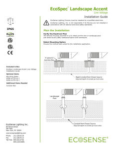 EcoSpec® Landscape Accent Installation Guide Line Voltage