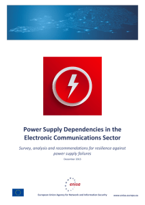 Power Supply Dependencies for the Electronic - Enisa