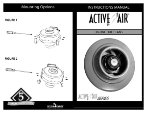 Active Air ACDF10 Instructions