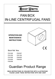 Guardian Product Range FAN BOX IN-LINE