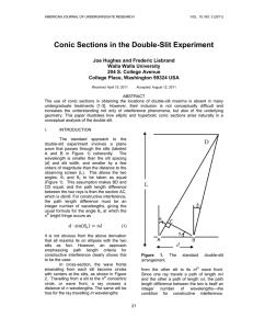 Conic Sections in the Double-Slit Experiment