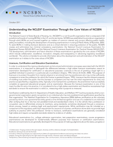 Understanding the NCLEX® Examination Through the