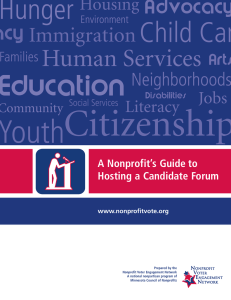 A Nonprofit`s Guide to Hosting a Candidate Forum