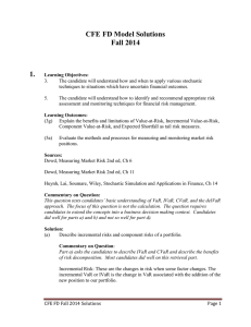 Fall 2014 CFE FD Model Solutions