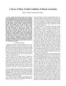 A Survey of Phase Variable Candidates of Human Locomotion