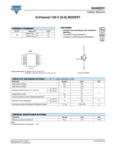 Si4482DY Datasheet