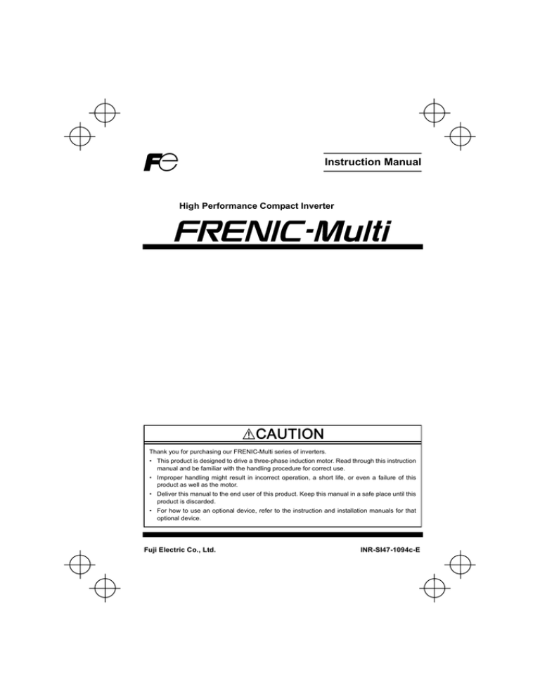 FRENIC-MULTI_Instruction Manual