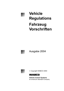 Fahrzeug Vorschriften / Vehicle Regulations - inform.wabco