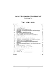 Marine (Fees) (Amendment) Regulations 1998