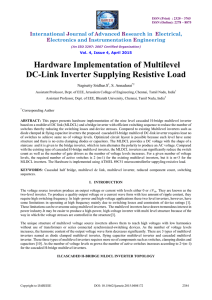 Hardware Implementation of Multilevel DC-Link Inverter