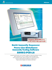 SD003-PCR-LA - Kikusui Electronics Corp.