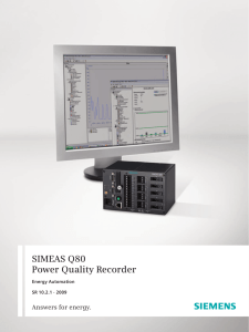 SIMEAS Q80 Power Quality Recorder