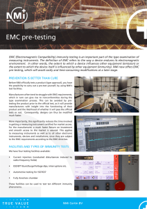 EMC pre-testing