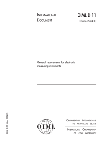 OIML D 11 Edition 2004 (E) - Organisation Internationale de