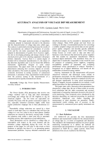 accuracy analysis of voltage dip measurement