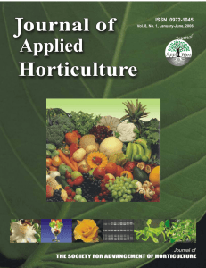 pdf - Journal of Applied Horticulture