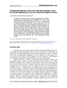 thermogravimetric analysis and weathering