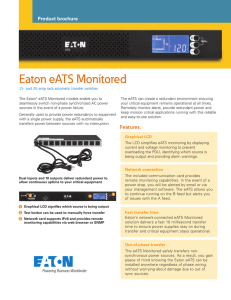 Eaton eATS Monitored