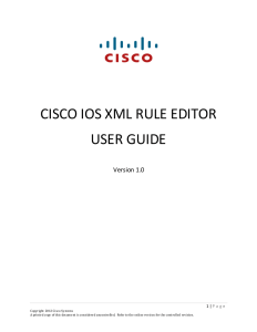 Rule Editor User Guide