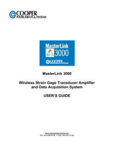 MasterLink 3000 User Guide